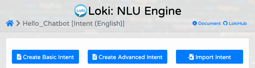 Create Intent